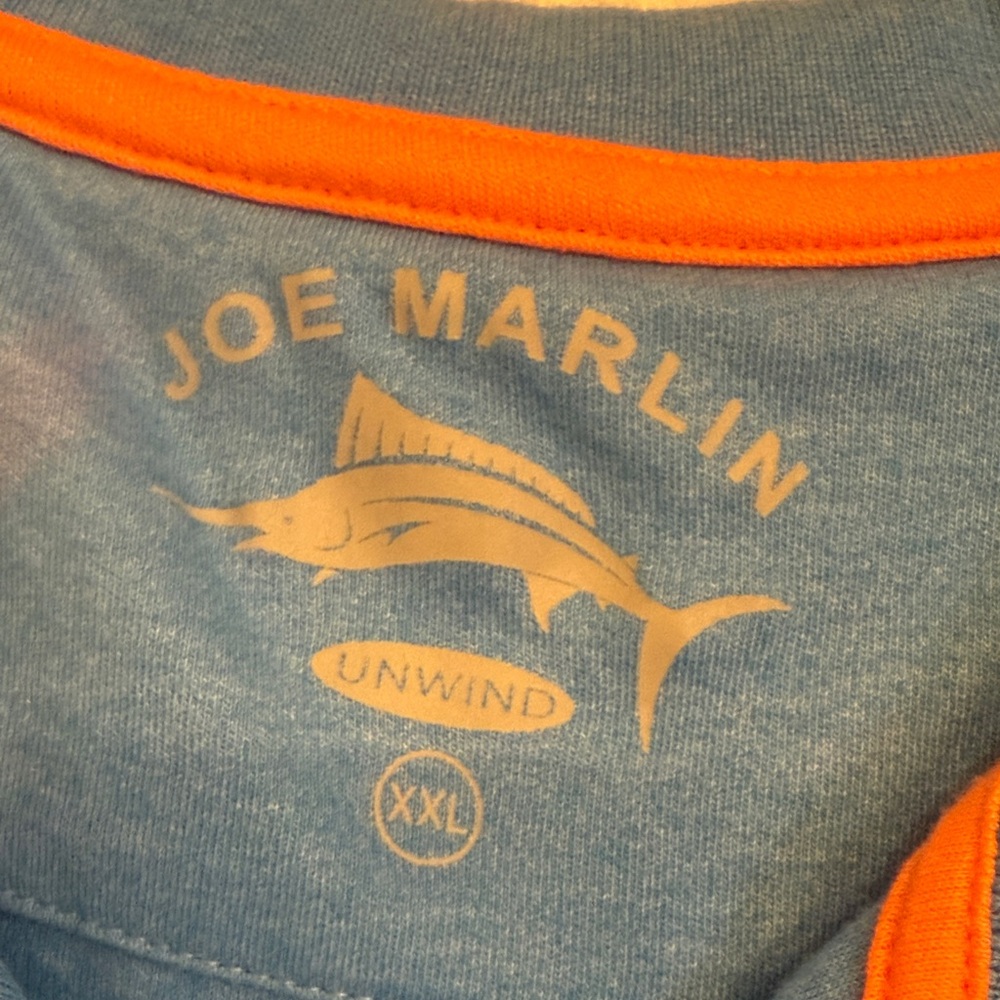 Joe Marlin Men's Ocean Blue Polo Shirt - Picture 2 of 3